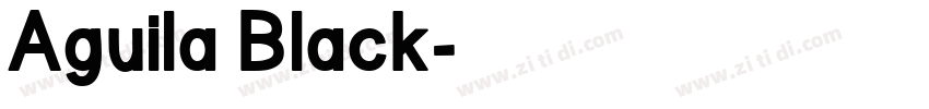 Aguila Black字体转换